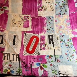 Authentic CHRISTIAN DIOR Filth Collection Cotton Bandana
